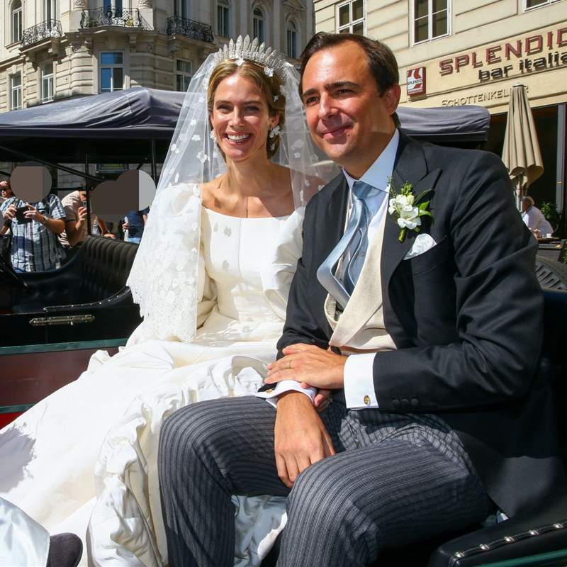 Anunciata de Liechtenstein, sobrina del príncipe Hans Adam II, y Emanuele Musini se casan en Viena