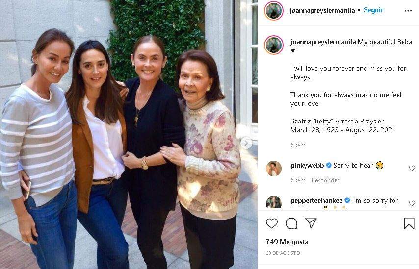 Isabel Preysler, Tamara Falcó, Joanna y Beba