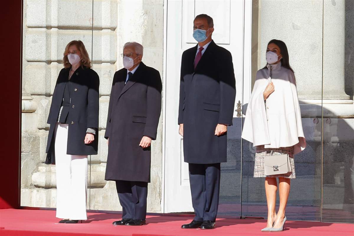 Los Reyes reciben al presidente de Italia