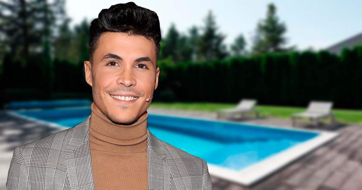 Kiko Jiménez, entusiasmado, enseña los avances de su impresionante jardín con piscina