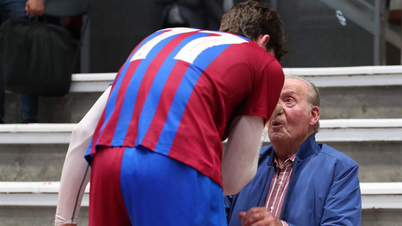 La emoción de Pablo Urdangarin al ver al rey Juan Carlos entre el público de su último partido