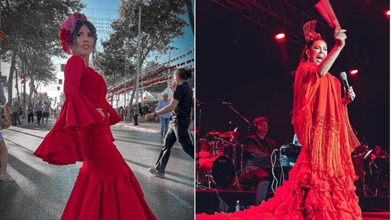 Isa Pantoja se viste de flamenca emulando a su madre, Isabel Pantoja