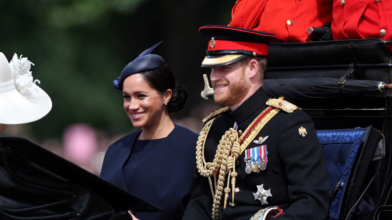 Meghan Markle y el príncipe Harry no han estado junto a la Familia real en el 'Trooping The Colour' en honor a Isabel II