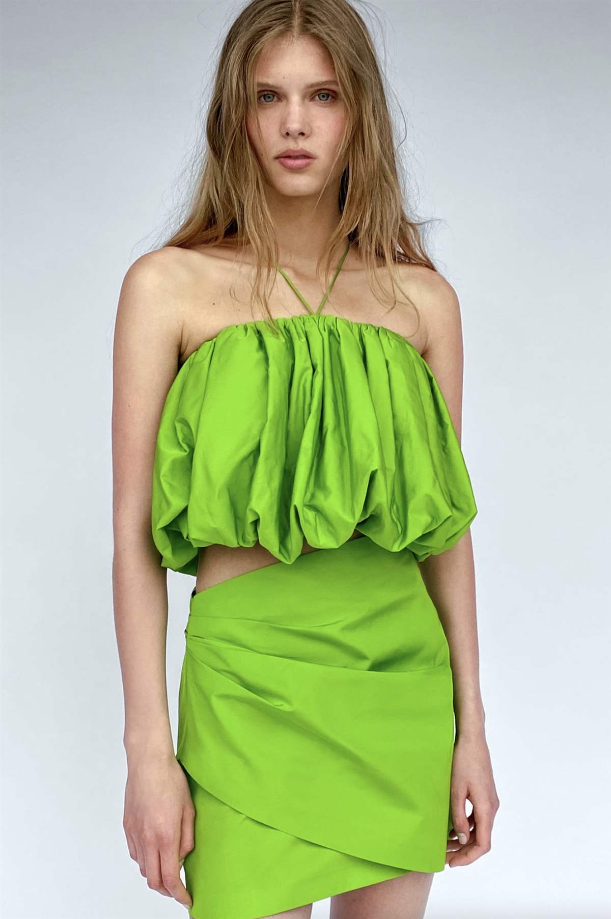 Top de Zara verde