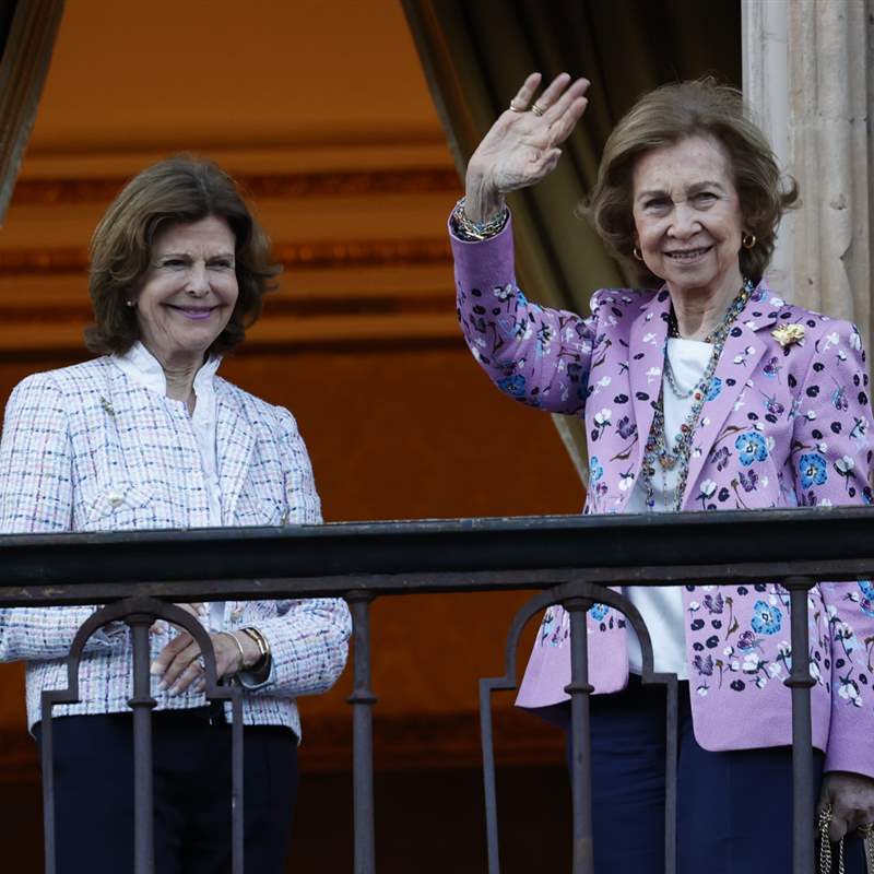 Reina Sofía y Silvia de Suecia