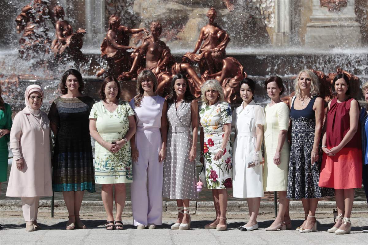 Letizia con las primeras damas 