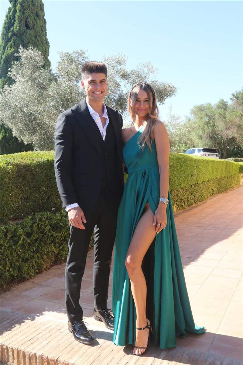 Javier Tudela y su novia Marina