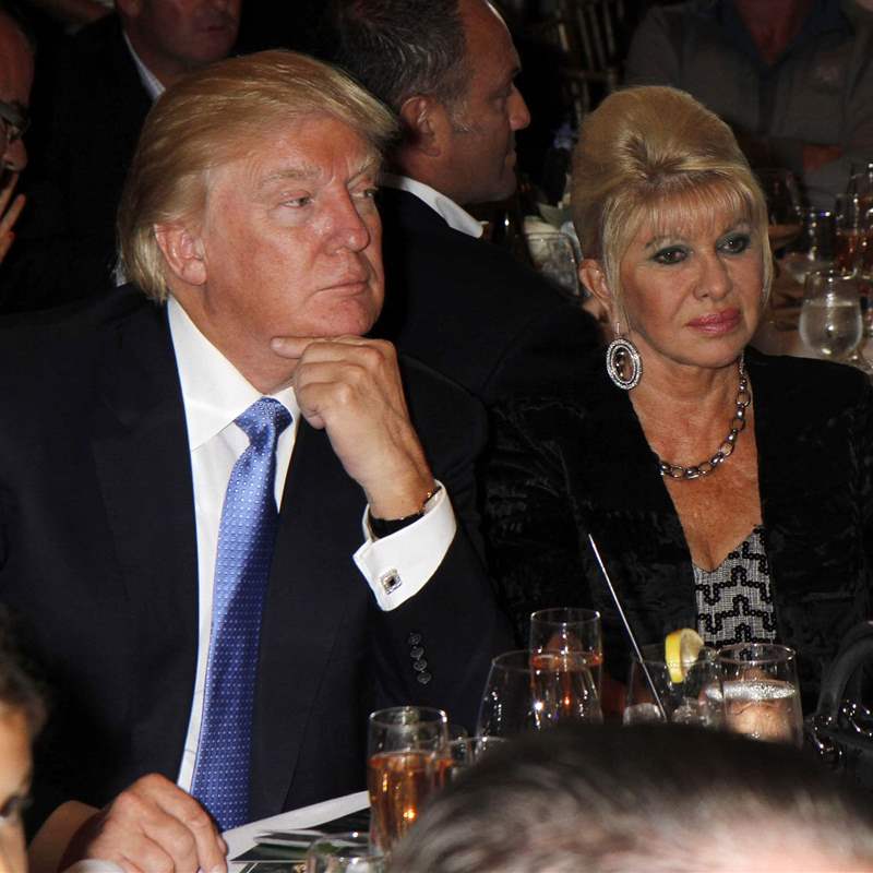 Ivana Trump junto a Donald Trump.