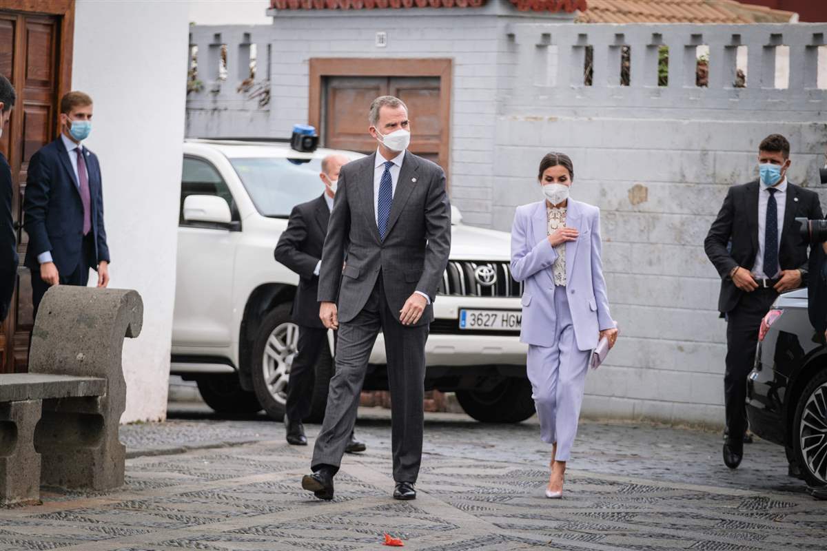 Felipe y Letizia en La Palma