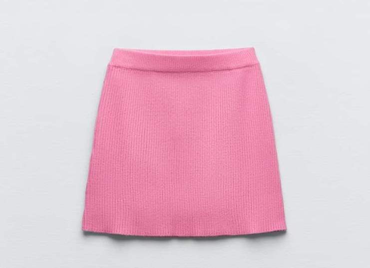 Falda rosa de Zara