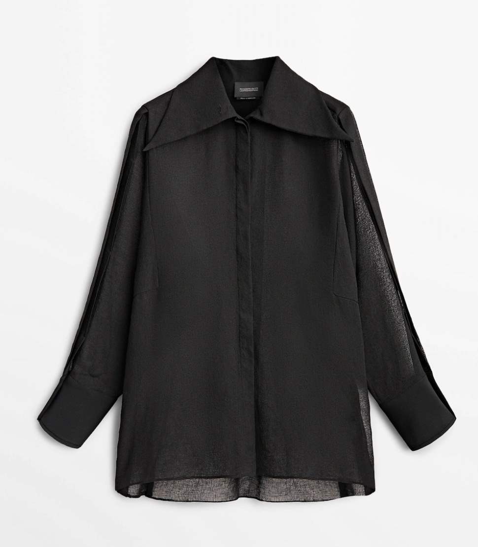 Camisa negra de Massimo Dutti