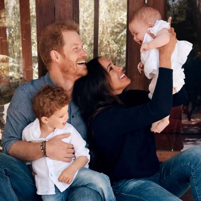 Meghan, Harry, Archie y Lilibet