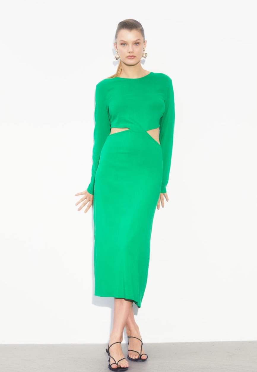 Vestido verde de H&M