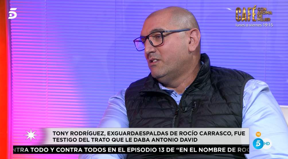 Tony Rodríguez, exguardaespaldas de Rocío Carrasco
