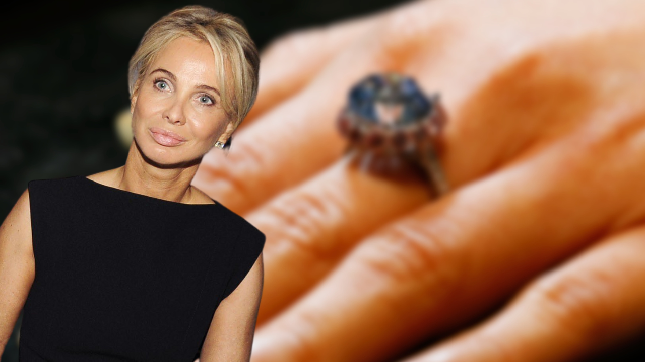 Primera imagen del anillo de compromiso que el rey Juan Carlos regaló a Corinna Larsen