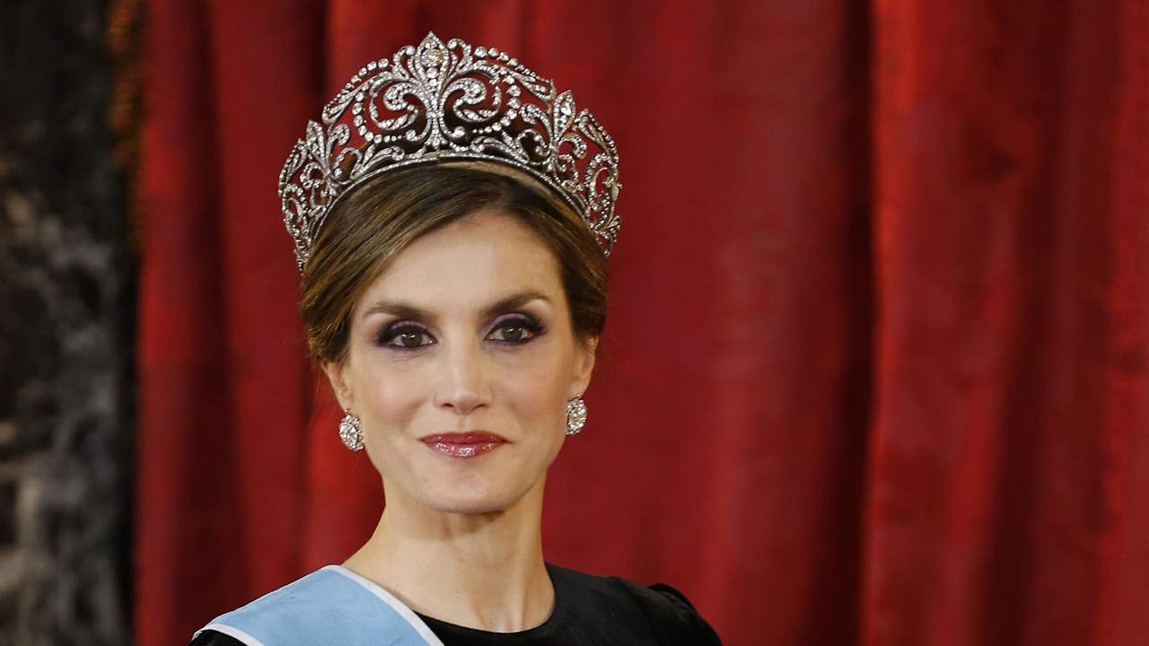 La reina Letizia con tiara