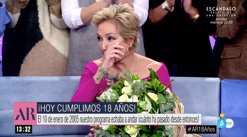Ana Rosa Quintana llora en directo