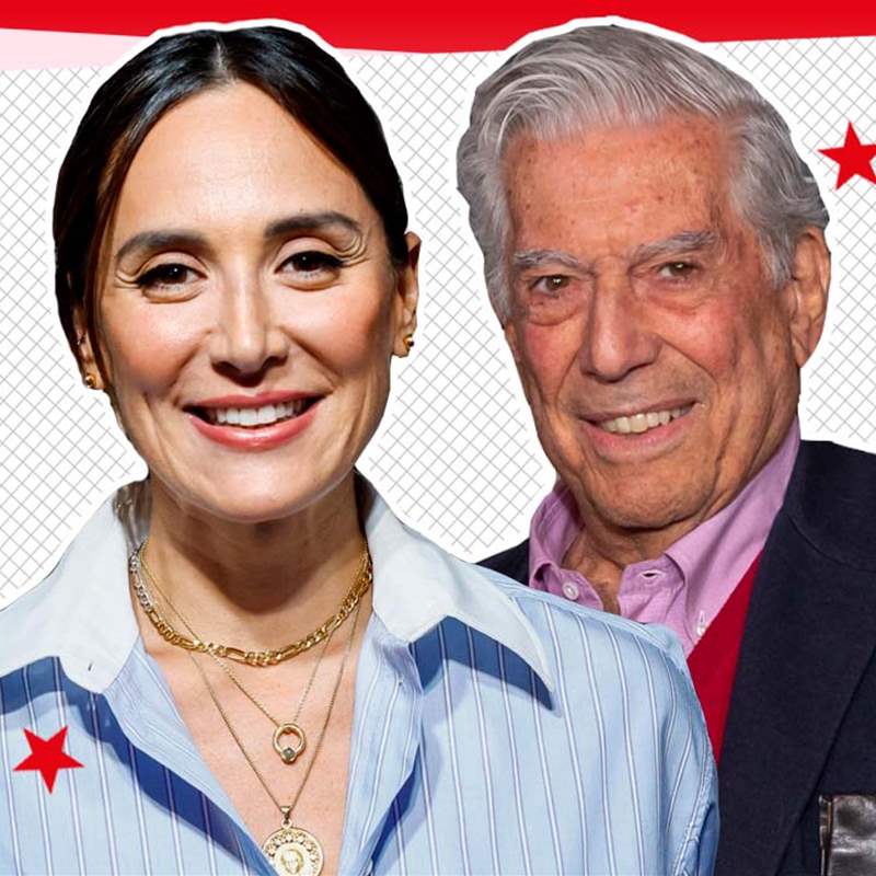 Tamara Falcó y Mario Vargas Llosa collage