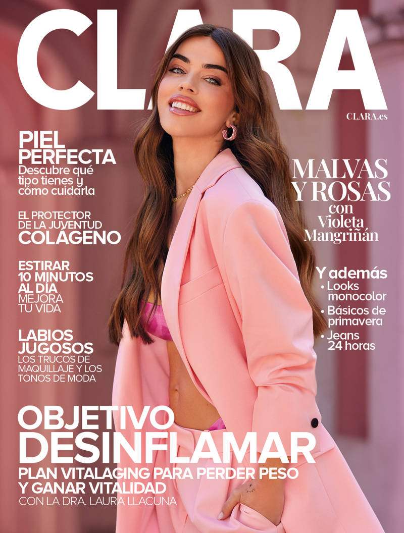 Violeta Mangriñán, portada de marzo de la revista Clara