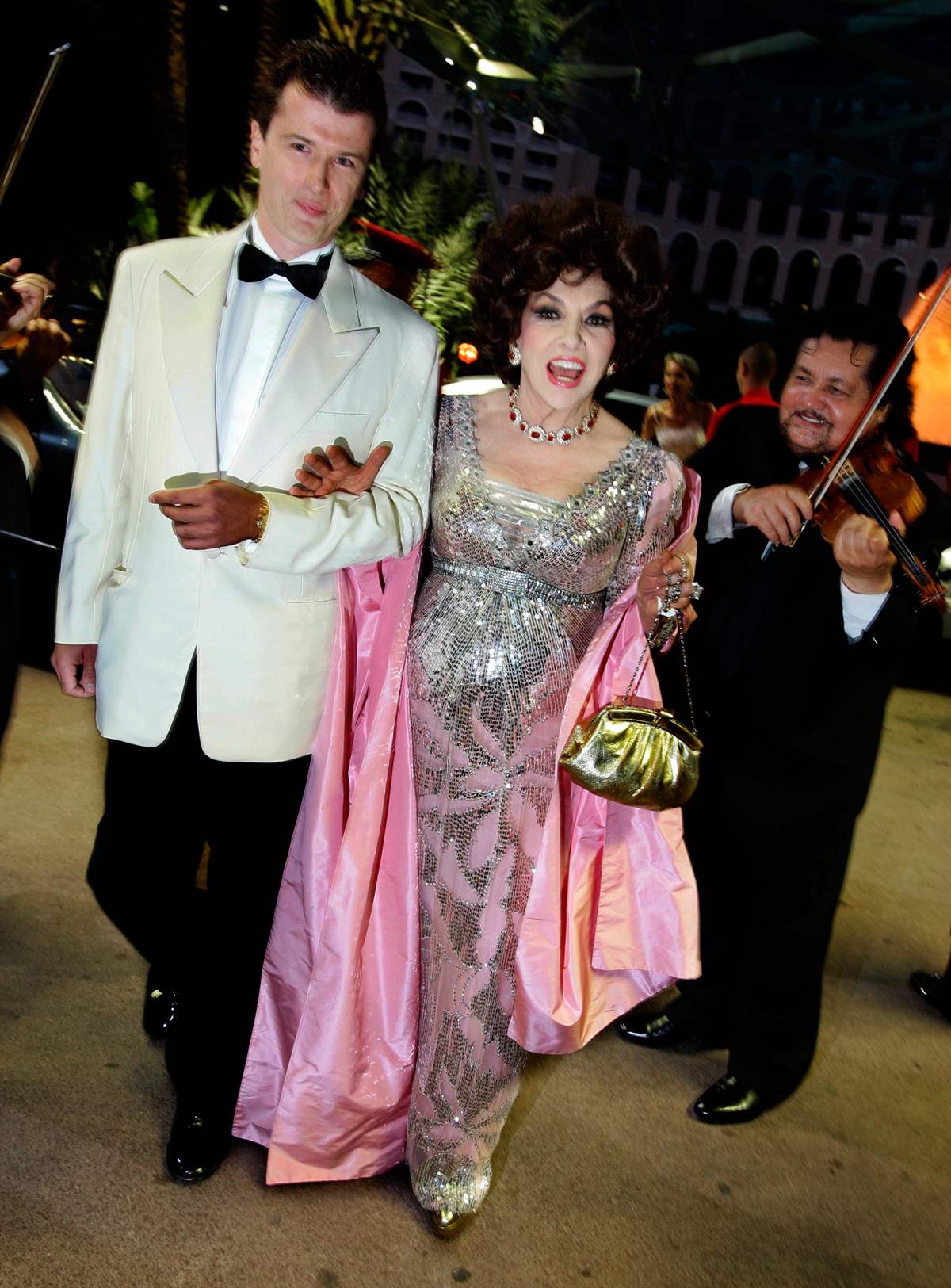 Javier Rigau y Gina Lollobrigida