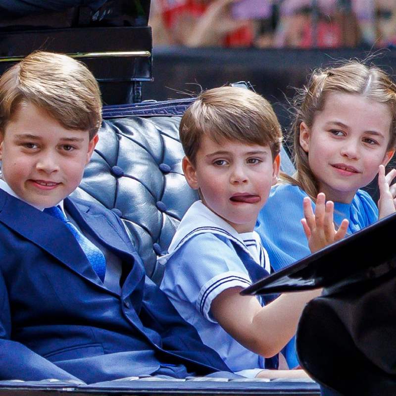 El príncipe George, Charlotte y Louis
