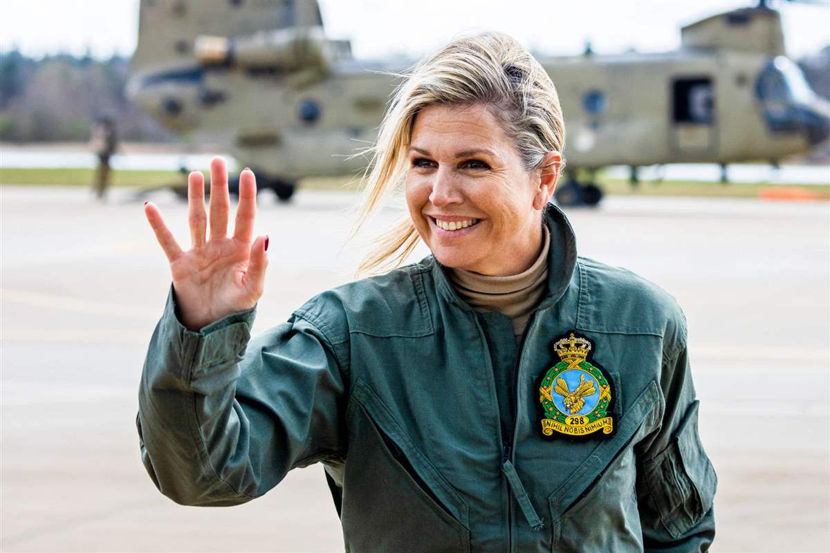 Máxima saludó a todos los presentes 