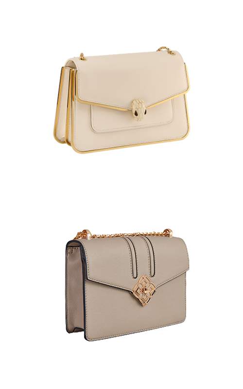 Bolso Serpenti Forever de Bvlgary y bolso Dakota de Lonbali