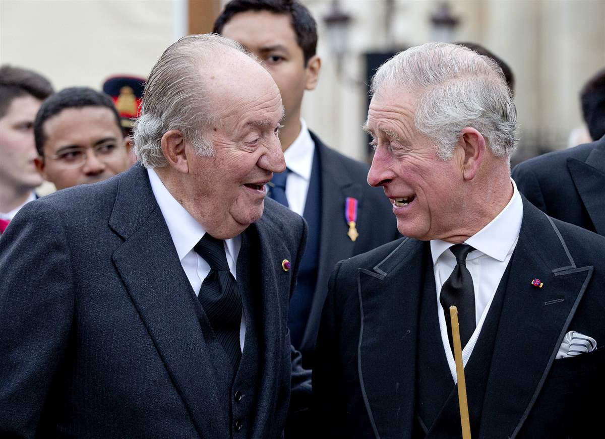Juan Carlos I con Carlos III