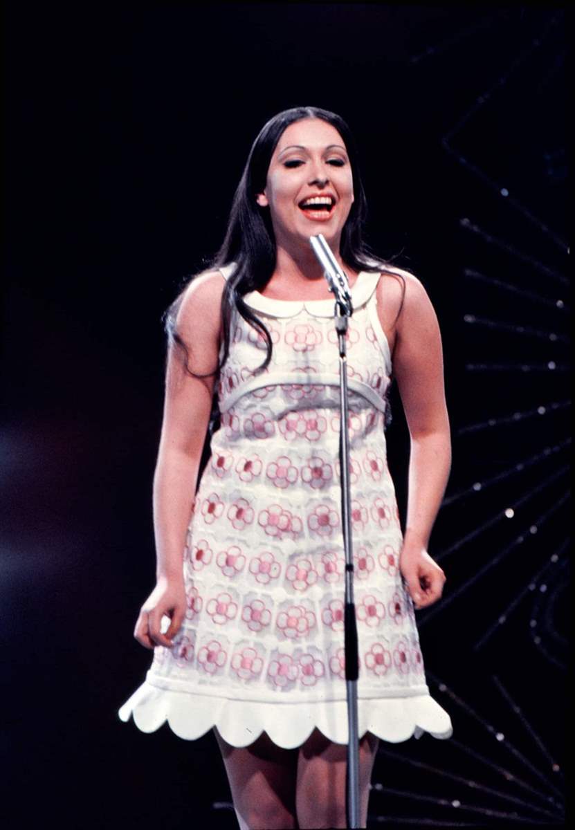 Massiel en el certamen de Eurovisión en 1968. 