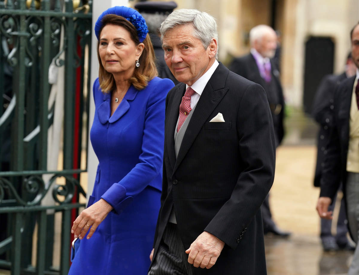 Carole Middleton en la coronación de Carlos III