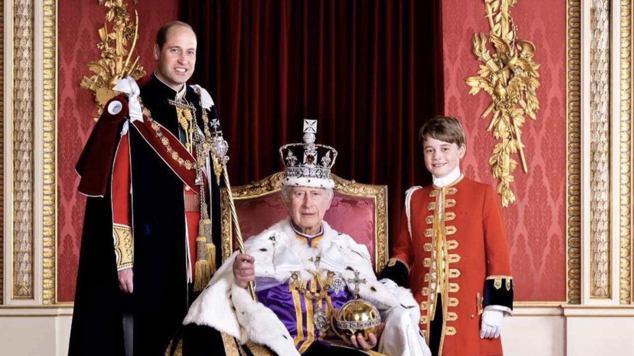 Los príncipes George y Guillermo, protagonistas del nuevo retrato oficial de la coronación del rey Carlos III