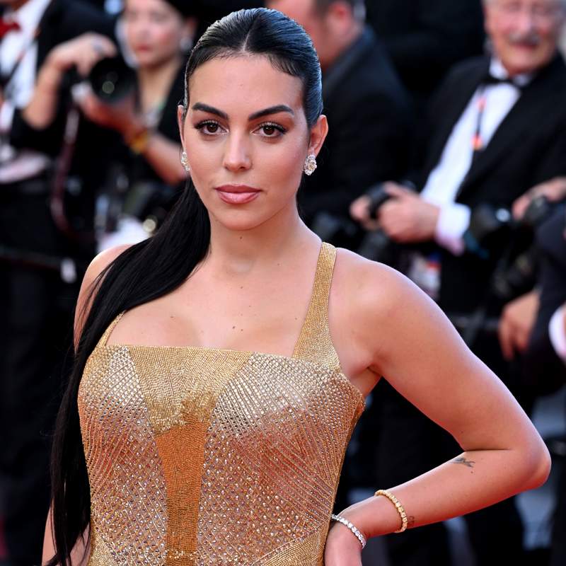 Georgina Rodríguez, imponente en Cannes con un vestido dorado de corte sirena que potencia sus curvas