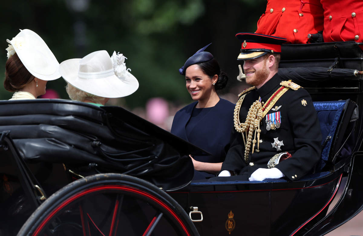 Harry Meghan Trooping the Colour