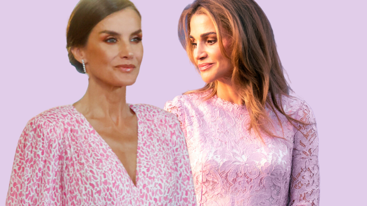 El duelo 'royal' entre Rania de Jordania y Letizia: ¿quién lleva mejor el color rosa?