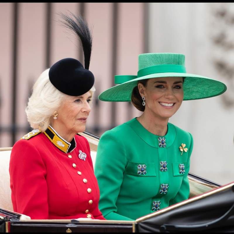 Kate Middleton apuesta por el verde esmeralda para el primer Trooping The Colour de Carlos III