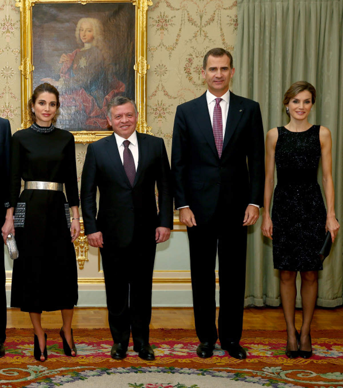 Rania de Jordania, Abdalá II, Felipe VI y Letizia