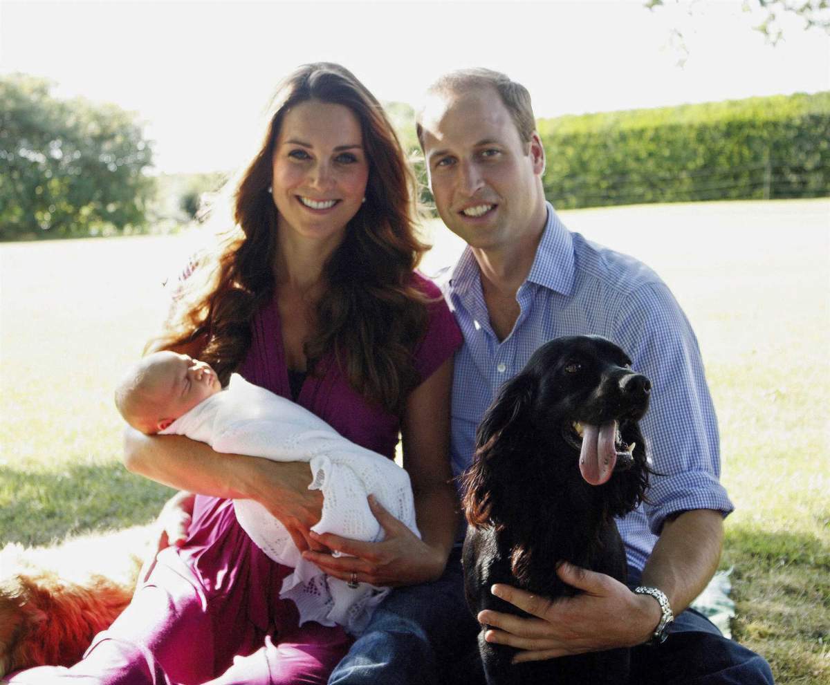 Kate Middleton y Guillermo con Lupo