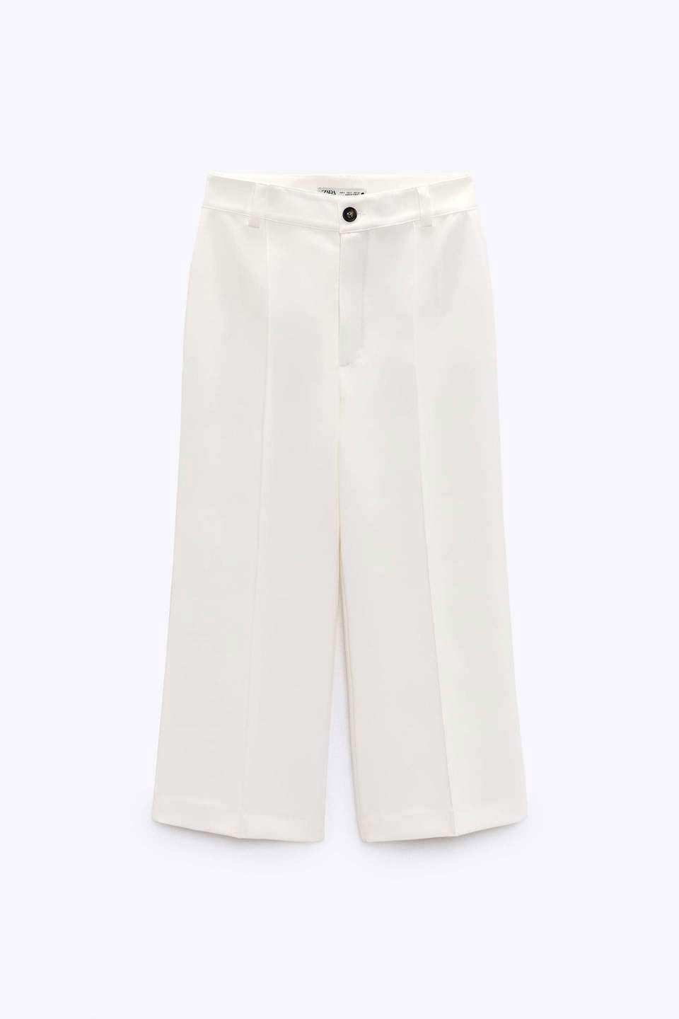 Pantalones culotte blancos de las rebajas de Zara