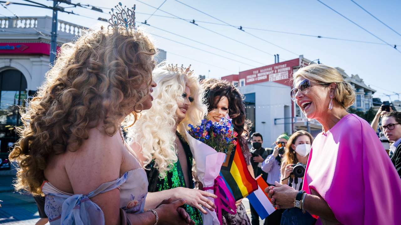 Máxima de Holanda en el Orgullo