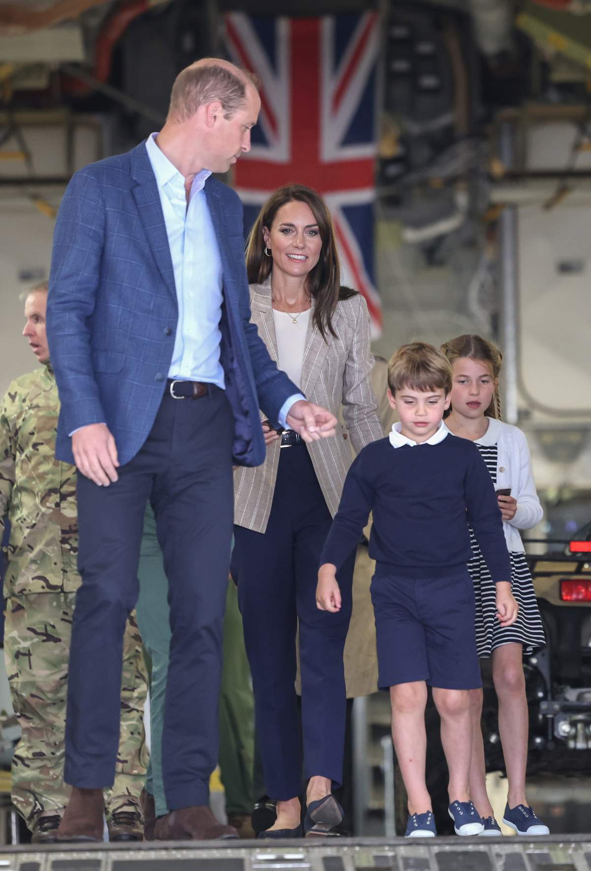 Kate Middleton, Guillermo, Louis y Charlotte