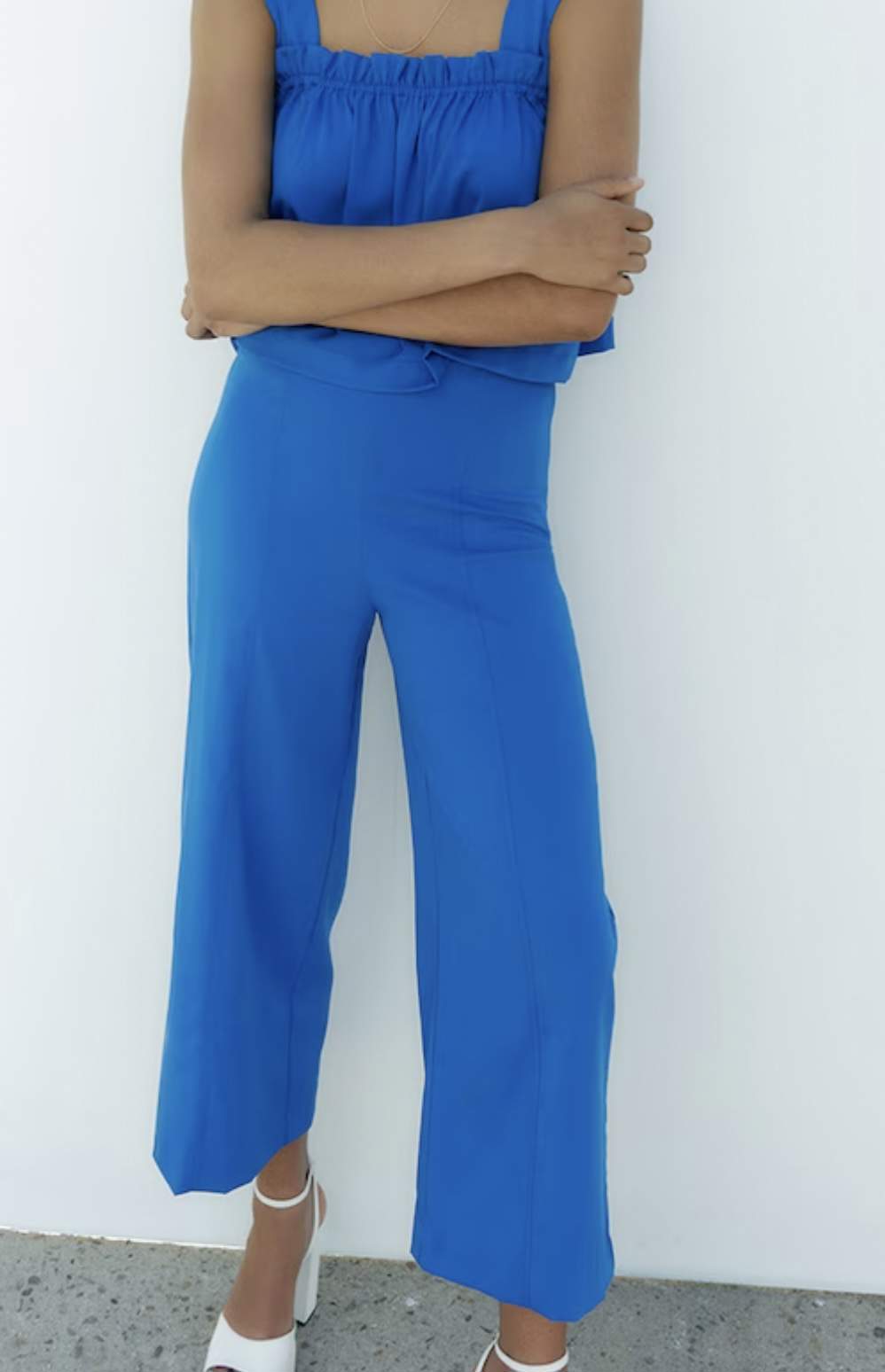 Pantalones culotte azules de Sfera