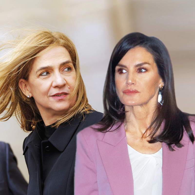 Collage Letizia y Cristina de Borbón