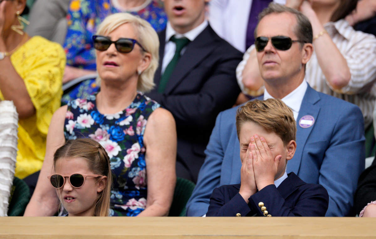 George sufriendo en Wimbledon