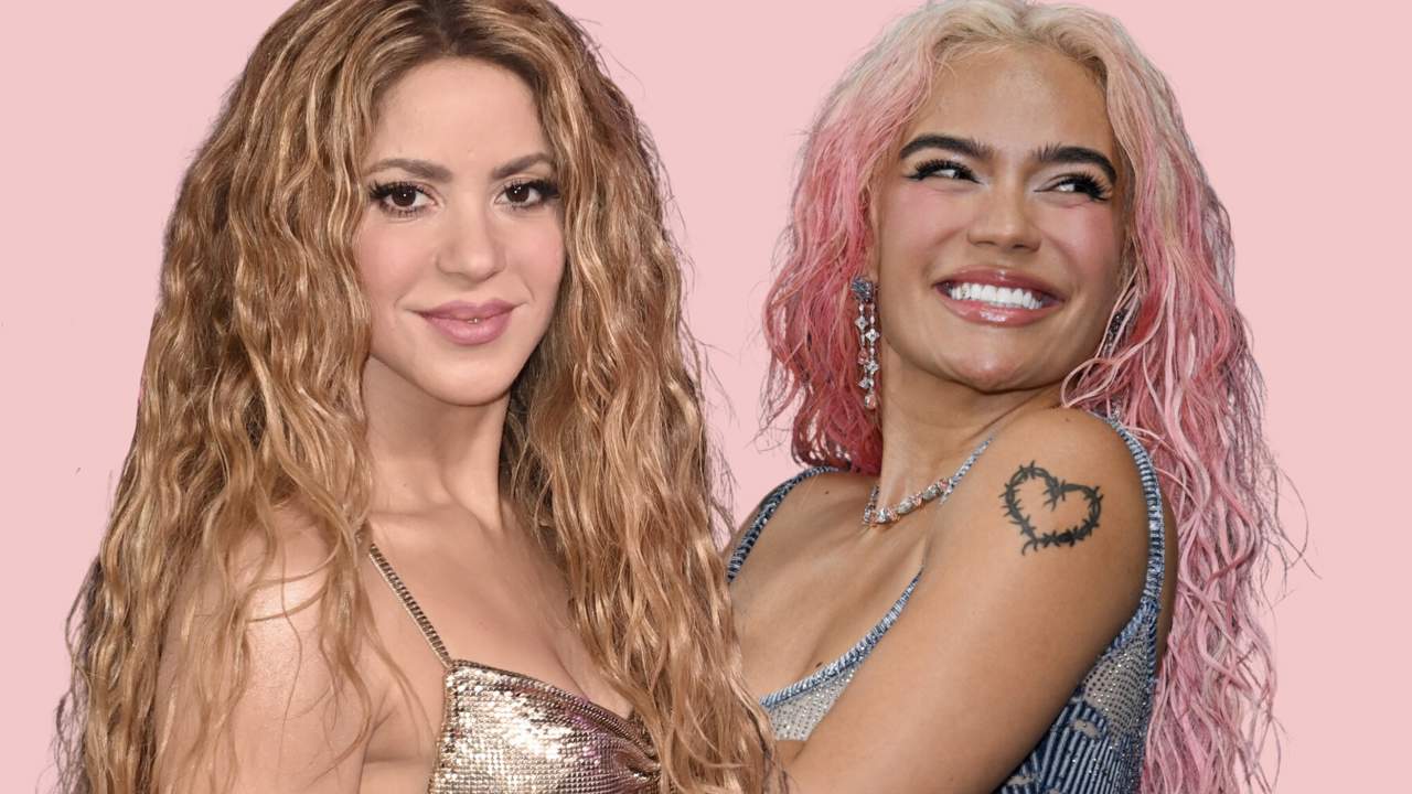 Shakira y Karol G collage