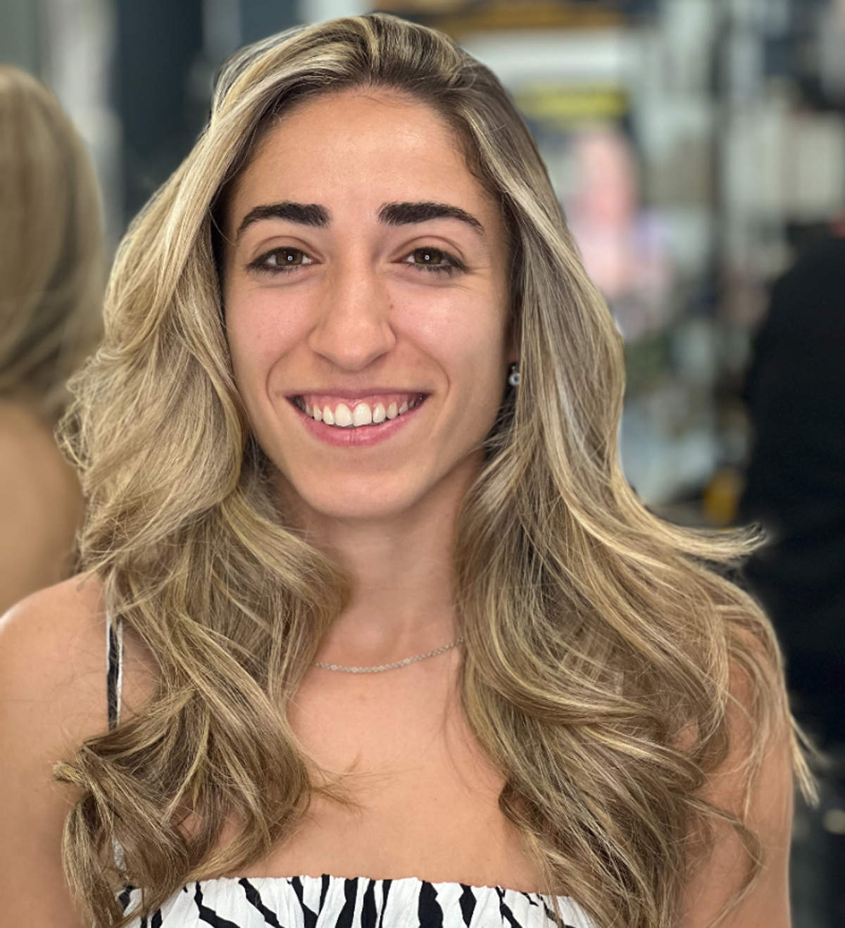 Olga Carmona con vanilla balayage