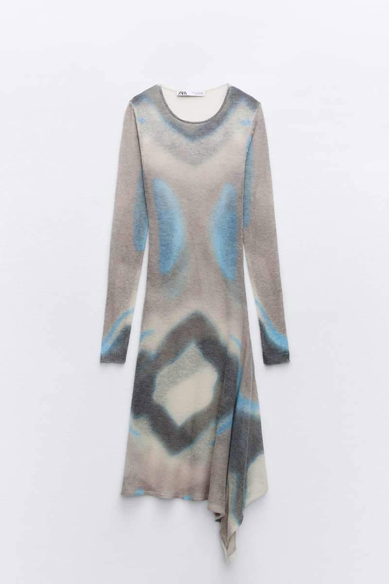 Vestido punto tie-dye