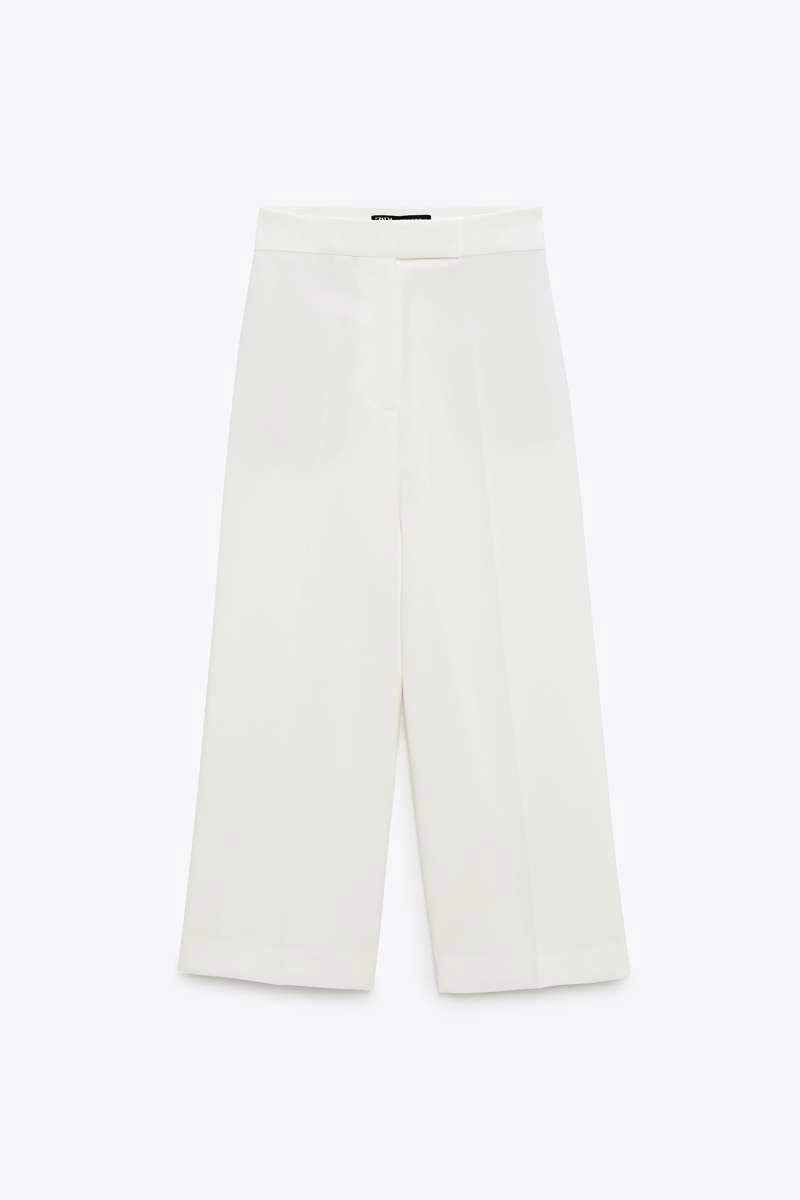 Pantalones culotte blancos