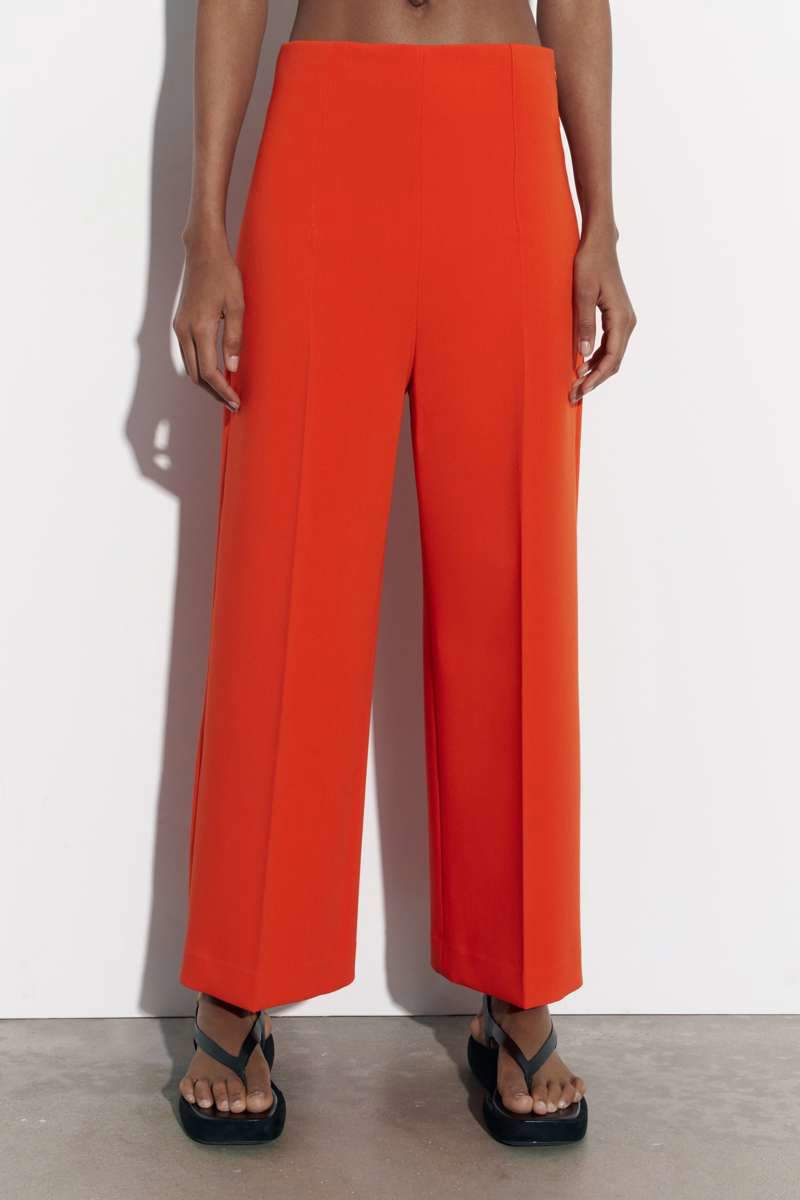 Pantalones culotte naranjas