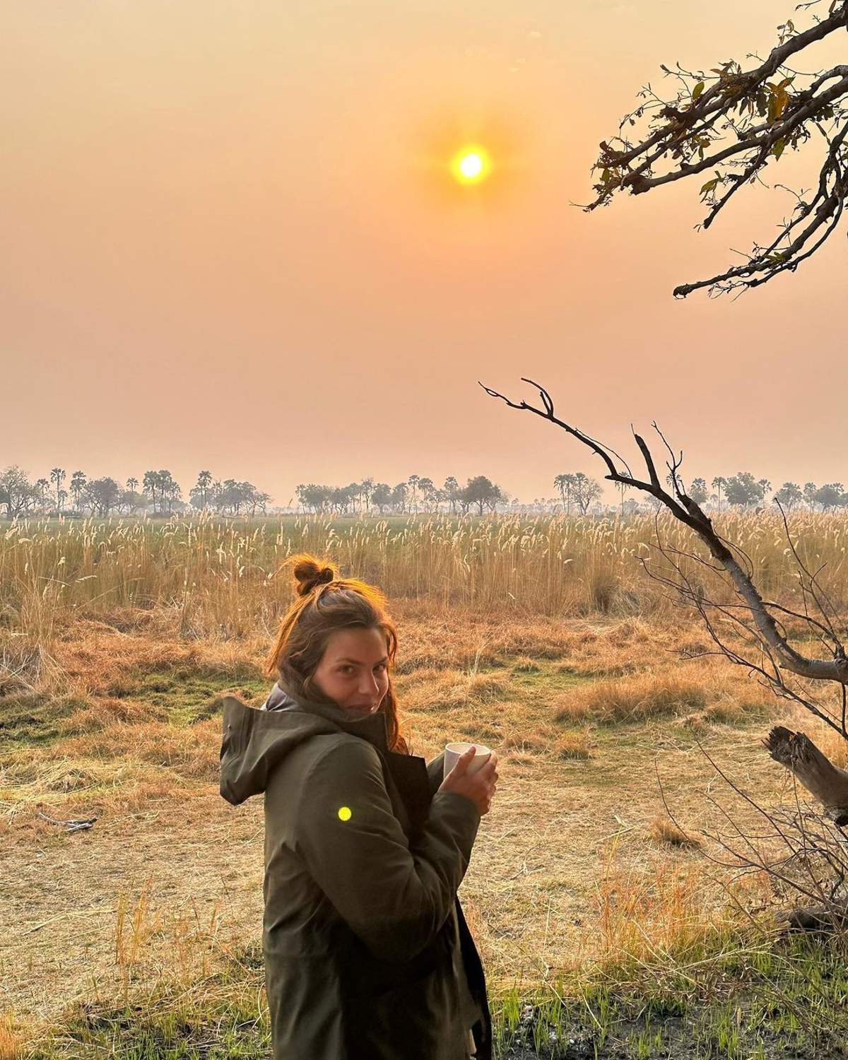 Laura Matamoros de safari en África.