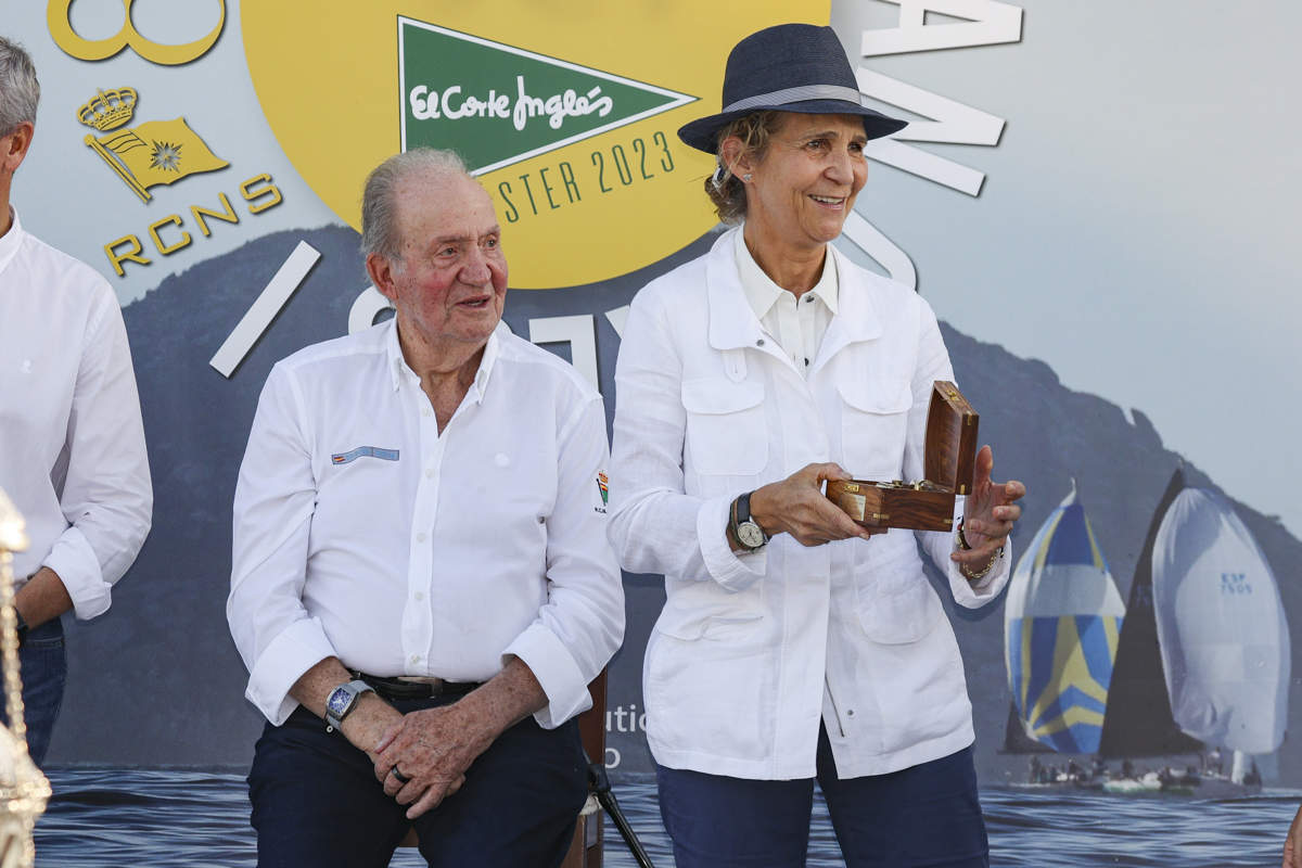 Juan Carlos y la infanta Elena